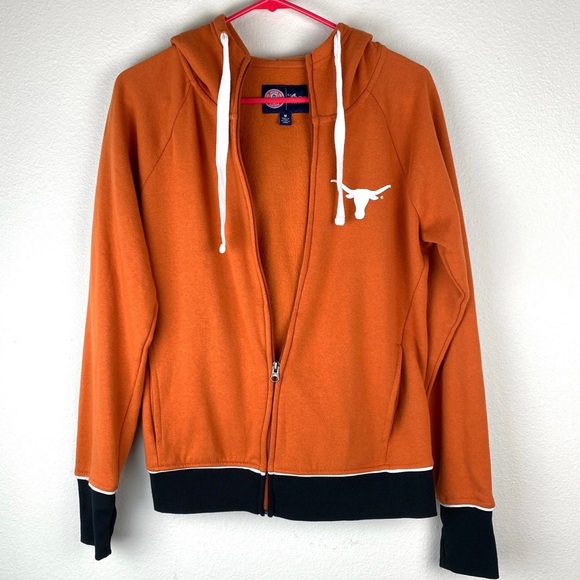 Texas Longhorn Hoodie Size Medium Full Zip G-lll By Carl Banks EUC - Picture 2 of 12